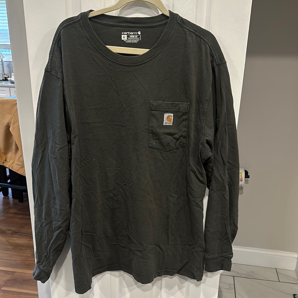 Carhartt Men's Black Long Sleeve Shirt